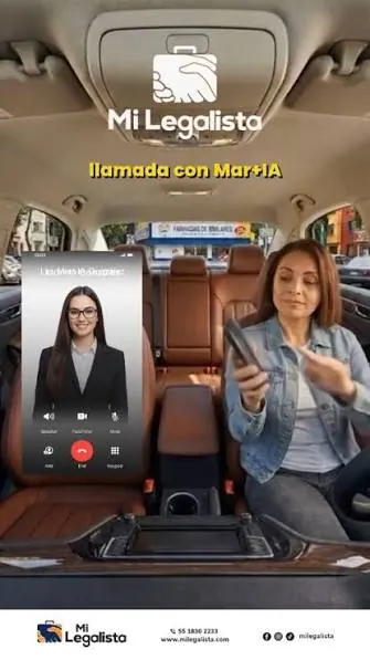 Llamada con Mar+IA, la asistente con inteligencia artificial de MiLegalista